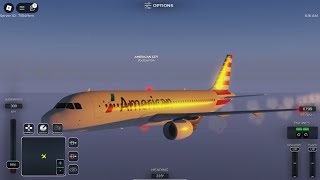 Roblox Project Flight American Airlines Airbus A320 Full Flight from Kittlia To Gran Canaria [upl. by Ayanad]