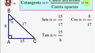 RAZONES TRIGONOMÉTRICAS DE UN ÁNGULO AGUDO [upl. by Ydnys]