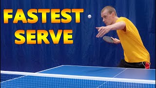 Worlds Fastest Table Tennis Serve [upl. by Ikey24]