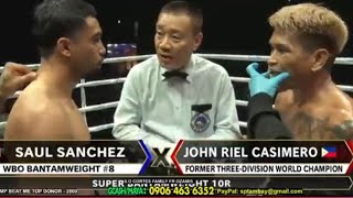 Casimero vs Sanchez FULL FIGHT HIGHLIGHTS Saul Sanchez 1st Round KNOCK OUT [upl. by Fernyak]