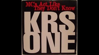 KRSONE  MCS ACT LIKE THEY DONT KNOW INSTRUMENTAL 1995 [upl. by Ztnaj]