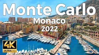 Monte Carlo 2022 Monaco Walking Tour 4k Ultra HD 60fps – With Captions [upl. by Varden]