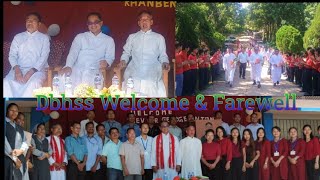 DBHSS Bhandari welcome The New Principal amp VPrincipal and bid farewell to Rev fr Mathew Rhanben [upl. by Hoxsie469]