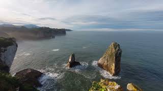 Ocean Waves for Deep Sleep Cliff Relaxing Real Nature North of Spain [upl. by Mallina642]