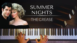 Summer Nights Tell Me More from Grease  John Travolta amp Olivia NewtonJohn  piano sheets [upl. by Jolee]