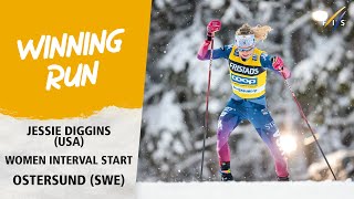 Backtoback 10k wins for Jessie Diggins  FIS Cross Country World Cup 2324 [upl. by Nannek]