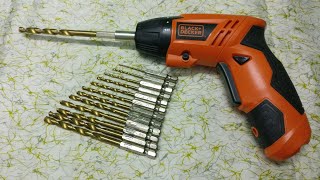 Black  Decker Drill Bits Hex Shank Quick Change Cobalt Drill Bits amp Cross Philips Screwdriver Bits [upl. by Acirederf]