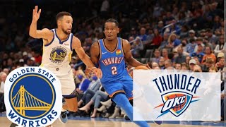 GOLDEN STATE WARRIORS VS OKLAHOMA CITY THUNDER LIVE SCORE NBA SEASON 2024 [upl. by Nuris]