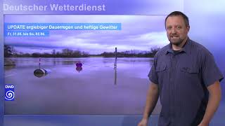 31052024 Unwetterwarnung  Deutscher Wetterdienst DWD [upl. by Capwell]