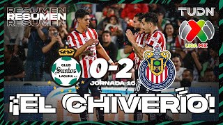 Resumen y goles  Santos 02 Chivas  Liga Mx AP2024  J16  TUDN [upl. by Anabal299]