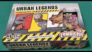 ZOMBICIDE Urban Legends Abomination Pack 2nd Edition [upl. by Ahsein276]