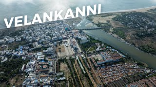 Velankanni Church  Nagapattanam  areal view  gravity Air scape  kishore gravity [upl. by Swanhildas]