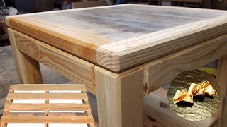 Fabrication table basse bois de palette [upl. by Imaon685]