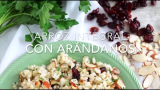 ARROZ INTEGRAL CON ARÁNDANOS amp ALMENDRAS  Recetas fáciles Pizca de Sabor [upl. by Silecara]