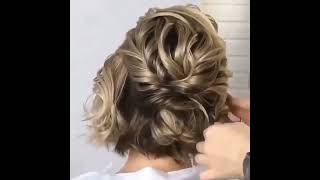 Peinado de Novia CABELLO CORTO  Fácil  PASO A PASO  Short Hair Bridal Hairstyle weddingtoday7 [upl. by Ytinav]