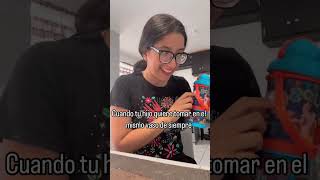 Cuando tu hijo quiere tomar en el mismo vaso de siempre humor youtubeshorts videos viralvideo [upl. by Venuti745]