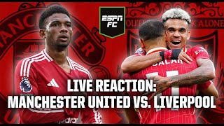 LIVE Liverpool DESTROY Manchester United 😱 Premier League reaction  ESPN FC [upl. by Katine859]