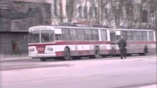 DONETSK UKRAINE TRAMS TROLLEYBUSES MARCH 1995 [upl. by Relyc]