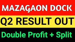 Mazagaon Dock Q2 Result out  Mazagaon Dock share latest news  share market [upl. by Ellissa743]