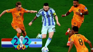 Argentina vs Netherlands 22  World Cup 2022  Full Match Highlights  HD 1080P [upl. by Orva]