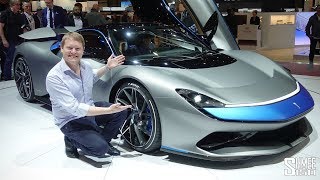 The Pininfarina Battista is a €2m HYPEREV  FIRST LOOK [upl. by Barta91]