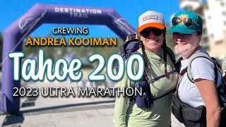 Crewing Andrea Kooiman at the 2023 Tahoe 200 Ultra Marathon [upl. by Ecnaled]