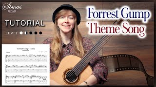 Forrest Gump Soundtrack  Classical Guitar Tutorial [upl. by Suhploda]