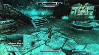 SKYRIM How To Beat The Dwarven Centurion Ice Caves GamePlay Commentary  Tutorial [upl. by Alyled597]