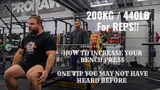 How To Increase Your Bench Press  A VERY UNIQUE TIP [upl. by Aicena]