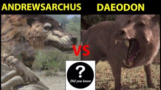 Daeodon VS Andrewsarchus Who Would Win 18  Did you know [upl. by Seema697]