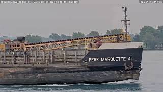 Undaunted amp Pere Marquette 41 Passing Port Huron and Marine City on Aug 15th 2024 [upl. by Esiuole]