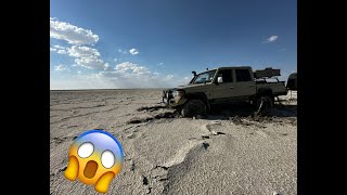 STUCK IN THE MIDDEL OF THE MAKGADIKGADI SALT PANS [upl. by Scarlett]