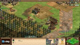 Voobly AOE2 16 BF Lord 4 vs 4 team game [upl. by Ruhtracm]