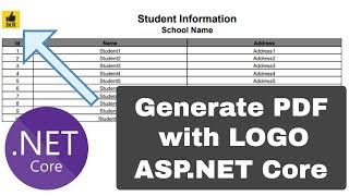 Generate PDF Report with Image in ASPNET Core Project [upl. by Eppesuig353]