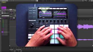 NATIVE INSTRUMENTS MASCHINE MK3  SLICE amp CHOP STEM BEAT MAKING WORK FLOW [upl. by Ermeena578]