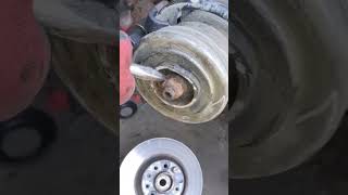 how to unscrew a rusted nut with a hammer drill mechanic mechaniclife [upl. by Shirley]