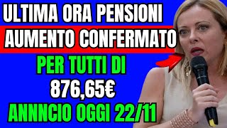 🔴 NOVITÀ IMPERDIBILE Aumento Pensioni e 14ª Mensilità Confermati Scopri Chi Ne Beneficia [upl. by Mcnully686]