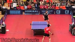 Ma Long 18 years Vs Werner Schlager  Match 3 World Champion Warmup 2007 [upl. by Tarazi533]