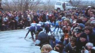 Elfstedentocht 13e 1985 winnaar Evert van Benthem [upl. by Noreht]