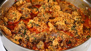 THE BEST METHOD TO MAKE EGUSI SOUP  PLUS TIPS ON HOW TO MAKE LUMPY EGUSI [upl. by Alla]