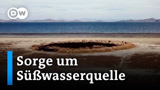 Droht der Titicacasee auszutrocknen  DW Nachrichten [upl. by Erick662]