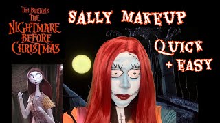 SALLY  EASY HALLOWEEN MAKEUP TUTORIAL  The Nightmare Before Christmas [upl. by Treblihp475]