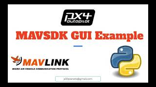 MAVSDK Introduction  GCS GUI App example using Python Tkinter [upl. by Anayhd]