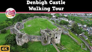 DENBIGH CASTLE  A Tragic DEATH A TripleTowered GATEHOUSE and Commanding VIEWS of Denbighshire [upl. by Hillman]