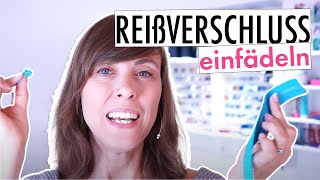 Mega Trick um Schieber problemlos auf Endlosreißverschluss zu fädeln  mit Anna von einfach nähen [upl. by Cloe]