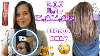 DIY Hair Dye with Highlights ♥️  Easy Highlights [upl. by Anialram]