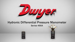 Hydronic Differential Pressure Manometer  Series 490A [upl. by Fitts560]