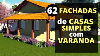 Casas Simples Varandas Marcantes 62 Ideias Inspiradoras Imperdível [upl. by Harahs]