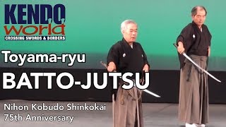 BATTOJUTSU Toyamaryu  Nihon Kobudo Shinkokai 75th Anniversary [upl. by Telocin35]