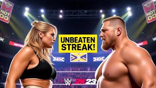 WWE 2K23 SHOWDOWN Brock Lesnar Takes on Rhea Ripley in NXT [upl. by Harilda]